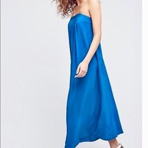 Anthropologie Cobalt Blue Maxi Dress